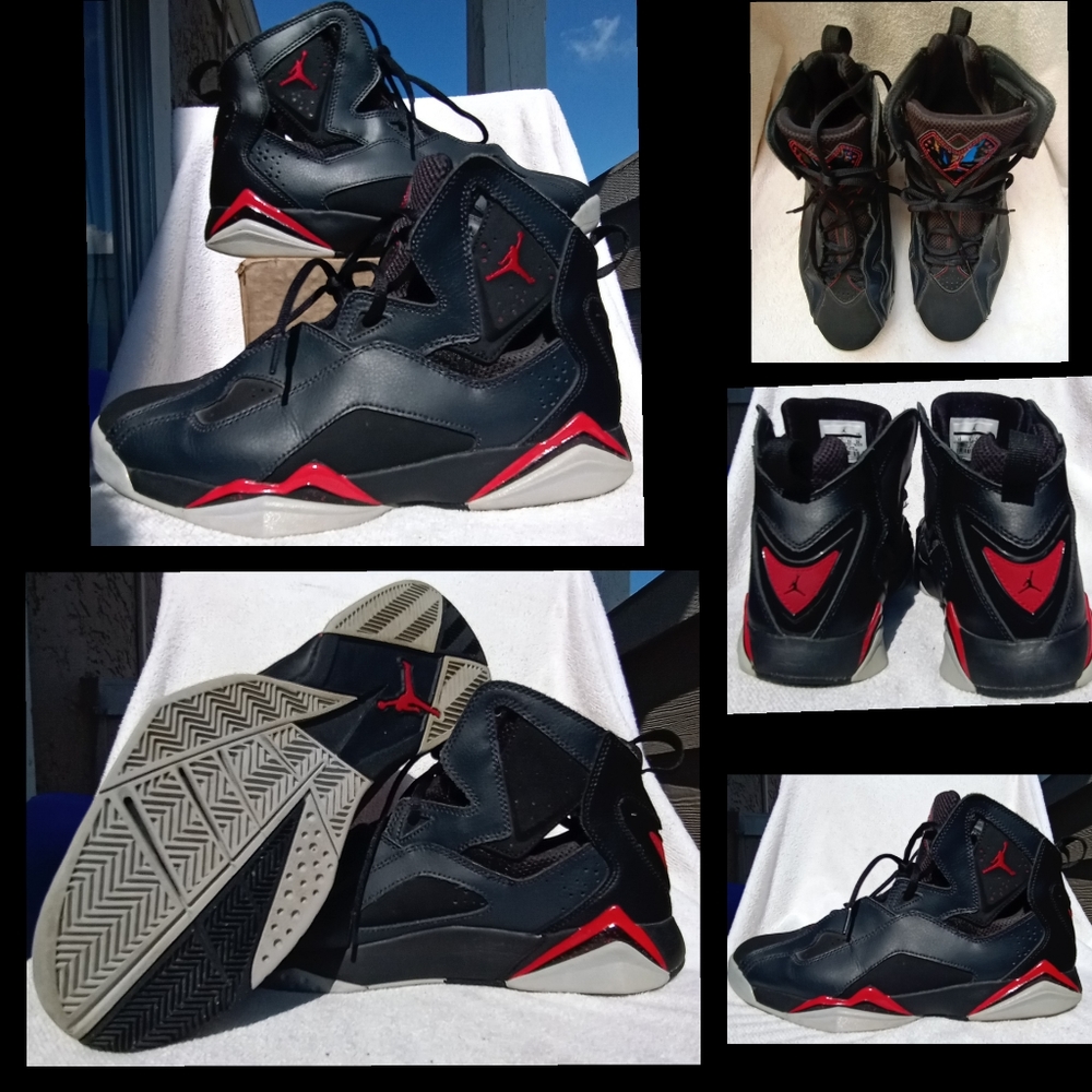Air Jordan True Flight Mens Black/Gym Red